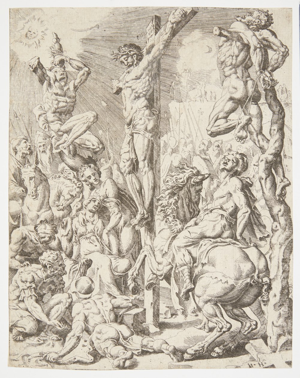 La Morte di Cristo sulla Croce da Dirck Volckertsz. Coornhert