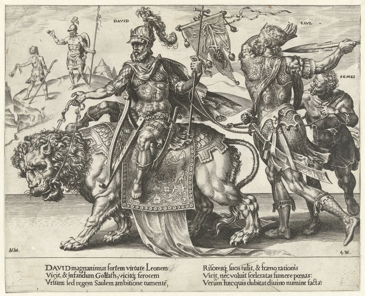 Trionfo di Davide da Dirck Volckertsz. Coornhert