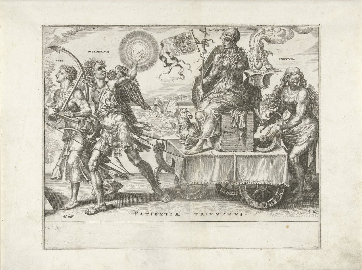 Trionfo della pazienza (Patientia) da Dirck Volckertsz. Coornhert