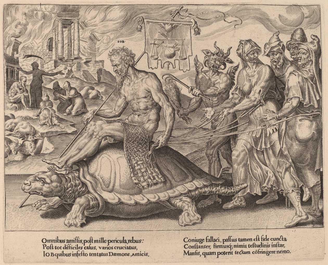 Il trionfo di Giobbe da Dirck Volckertz Coornhert after Maerten van Heemskerck