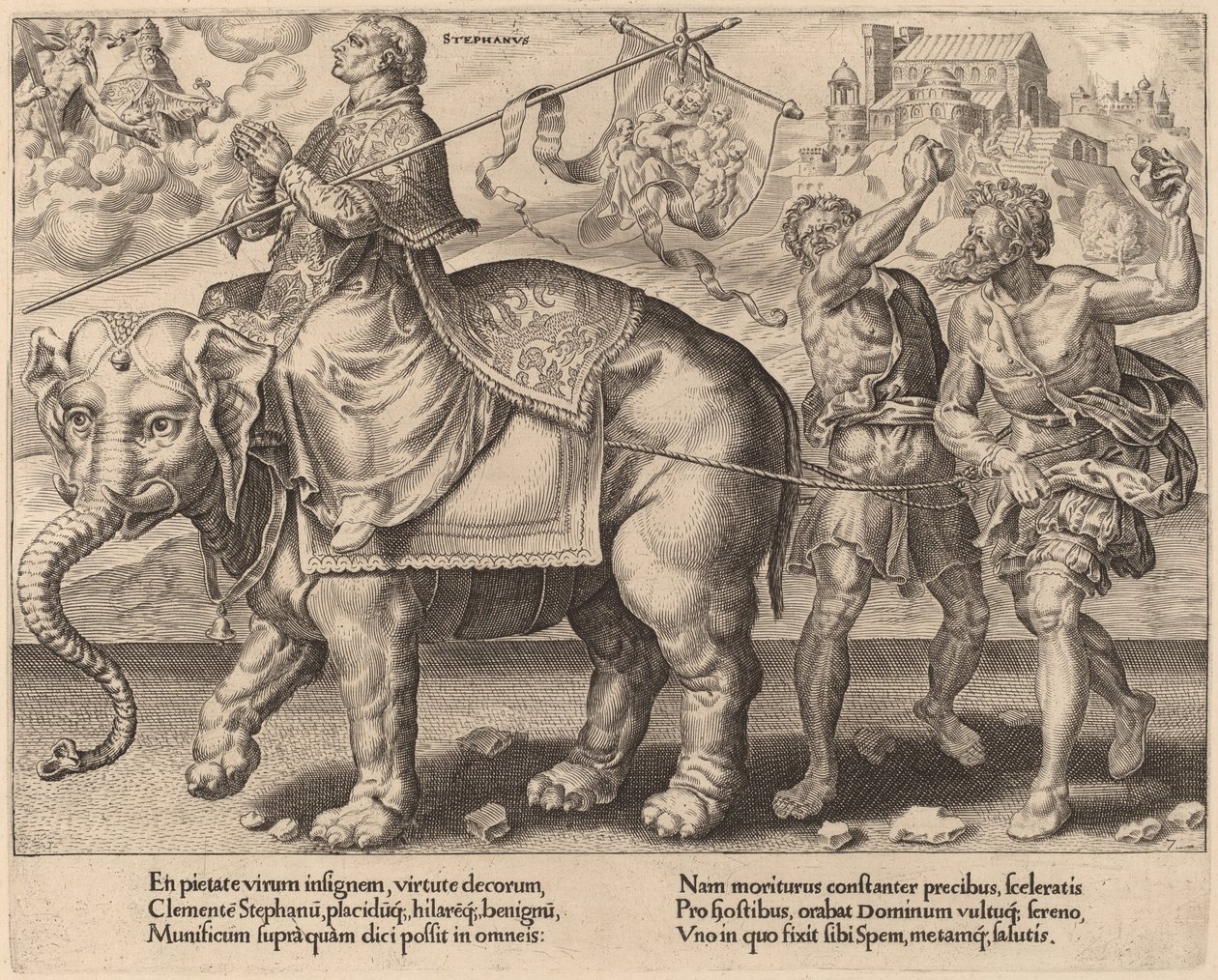 Il trionfo di Santo Stefano da Dirck Volckertz Coornhert after Maerten van Heemskerck