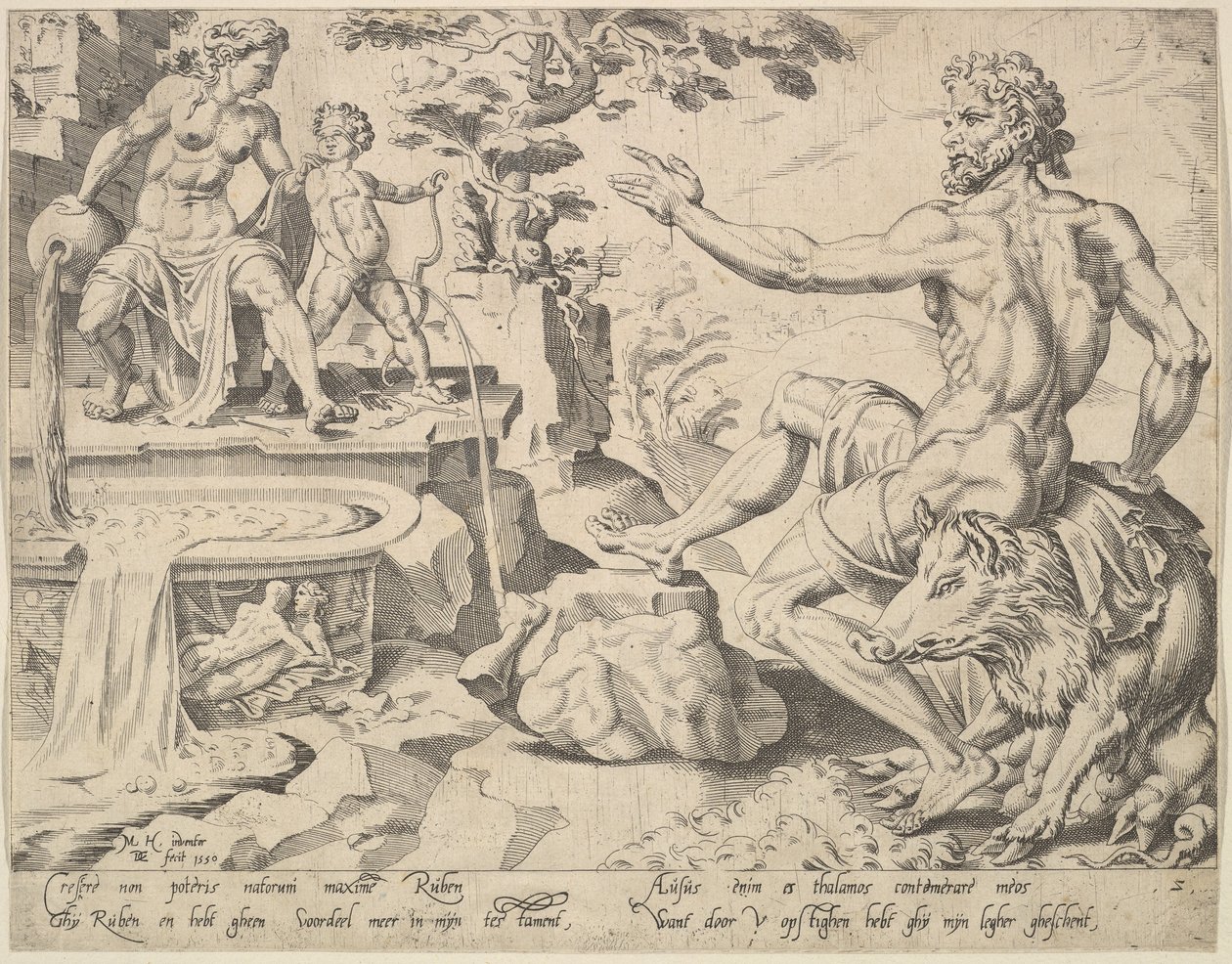 Ruben [Genesi 49:3-4], dalla serie I dodici patriarchi da Dirck Volkertsen Coornhert
