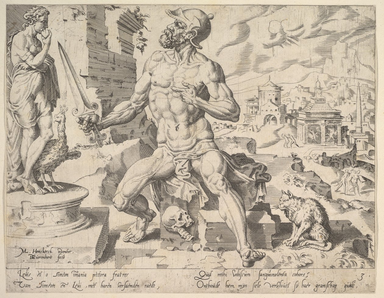 Simeone, dalla serie I Dodici Patriarchi, 1550 da Dirck Volkertsen Coornhert
