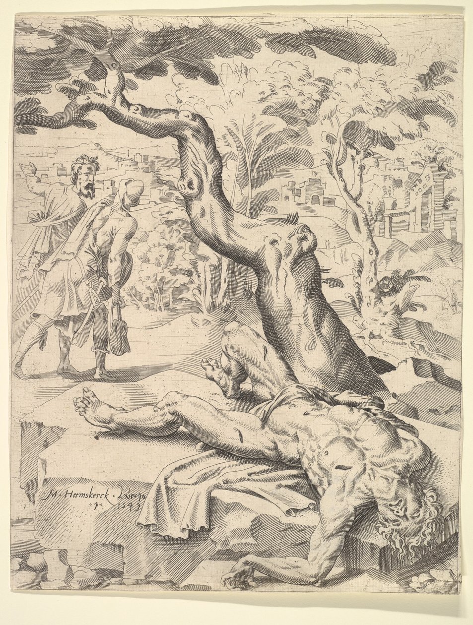 La parabola del buon samaritano da Dirck Volkertsen Coornhert