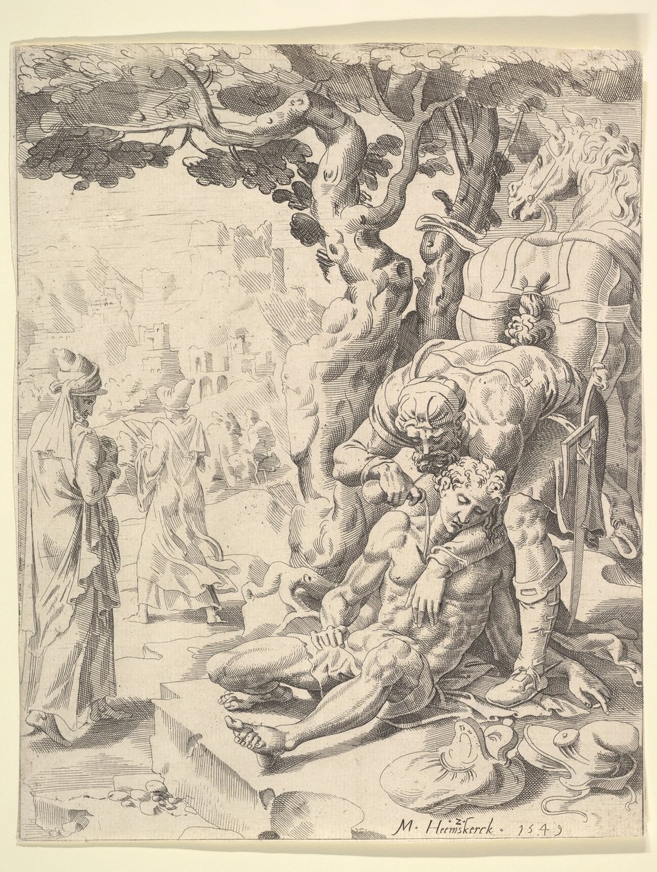 La Parabola del Buon Samaritano, 1549 da Dirck Volkertsen Coornhert