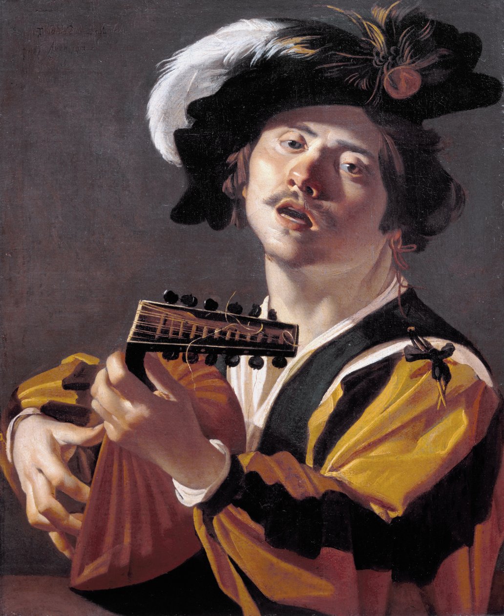 Il suonatore di liuto da Dirck van Baburen