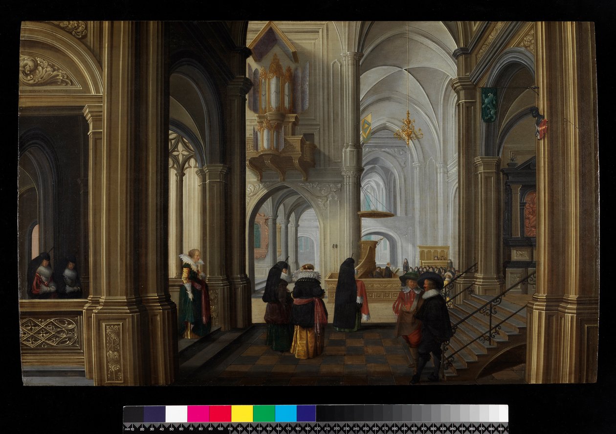 Interno di una chiesa da Dirck van Delen