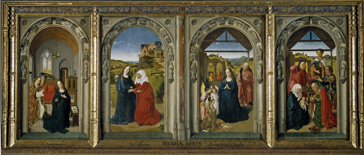 Quattro scene della vita della Vergine da Dirk Bouts