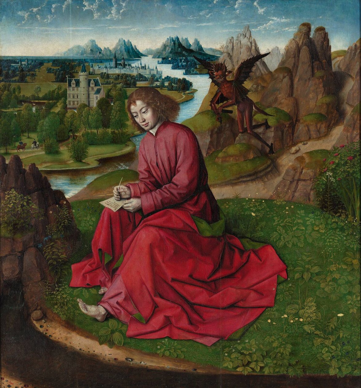 San Giovanni Evangelista a Patmos, ca 1465 da Dirk Bouts