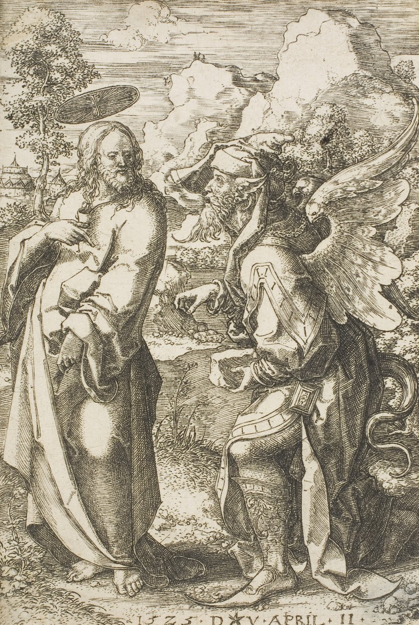 Cristo tentato dal diavolo, 1525 da Dirk Jacobsz Vellert