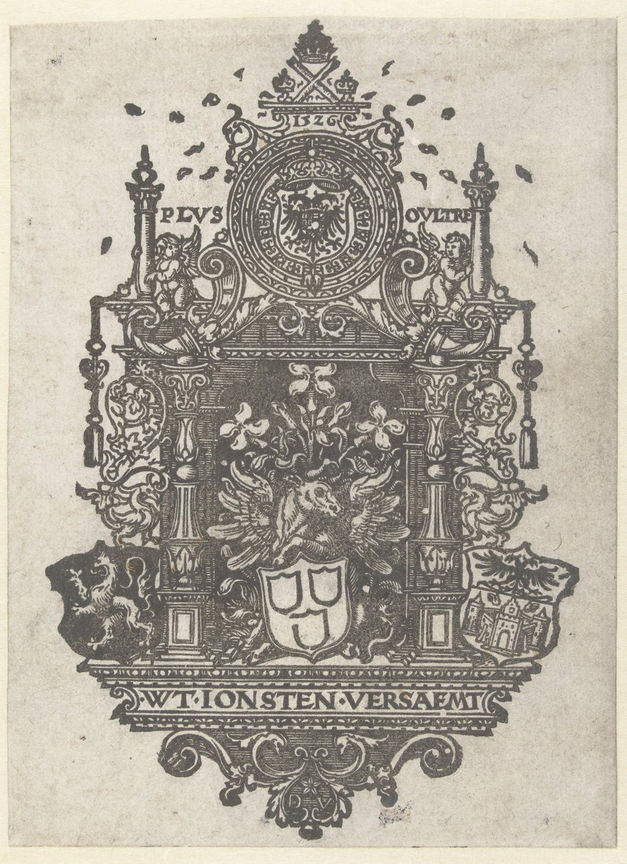 Stemma della Gilda di San Luca di Anversa, 1526 da Dirk Jacobsz Vellert