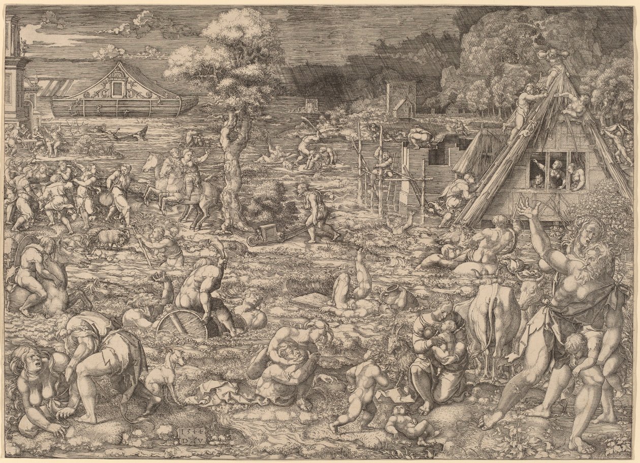 Il diluvio da Dirk Jacobsz Vellert