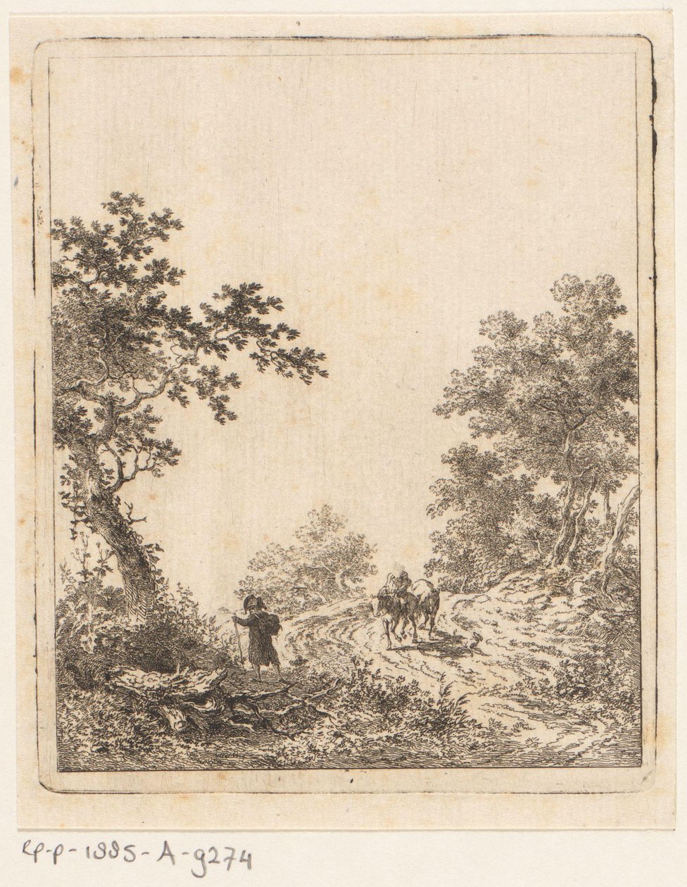 Sentiero nel bosco con figure da Dirk Langendijk