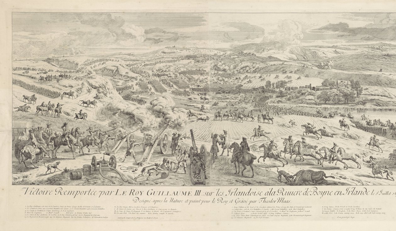 Battaglia di Drogheda sul Boyne, 1 luglio 1690 da Dirk Maas