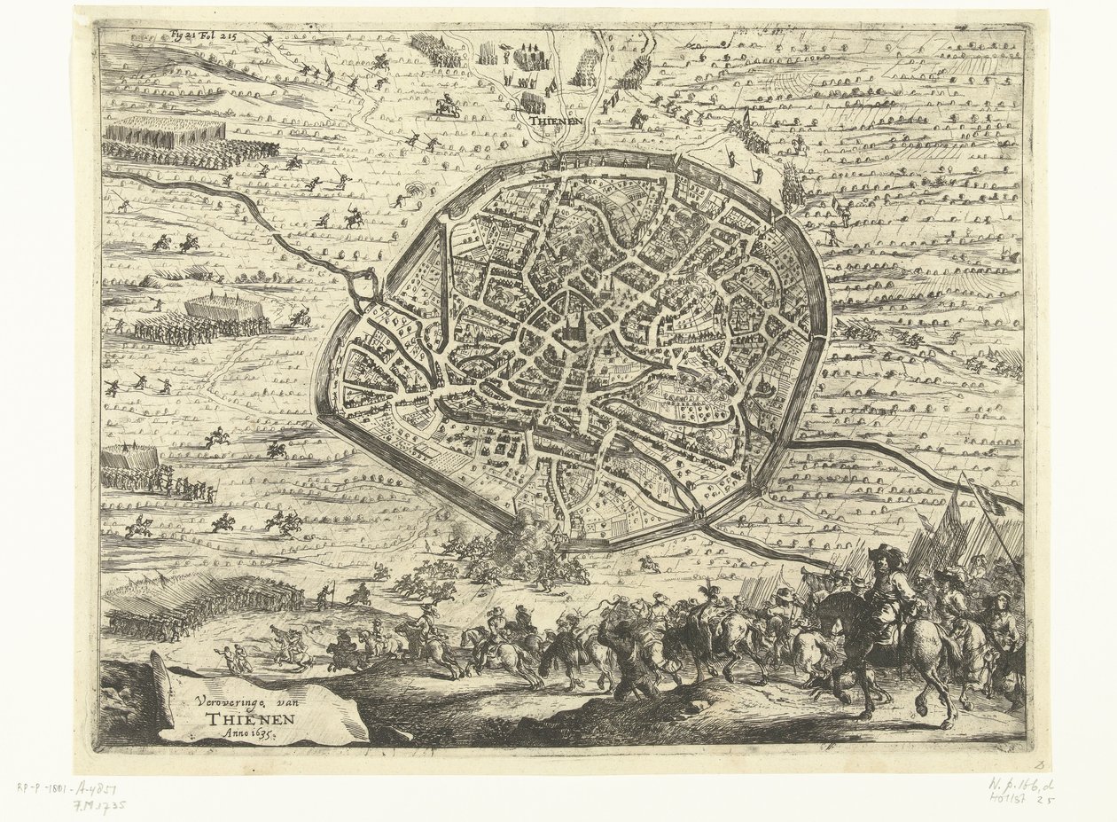 Conquista di Tienen, 1635 da Dirk Stoop