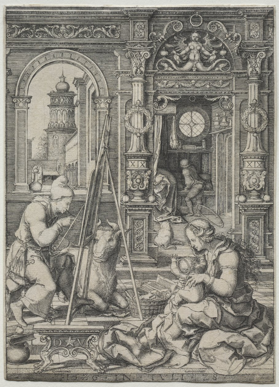 San Luca dipinge la Vergine da Dirk Vellert