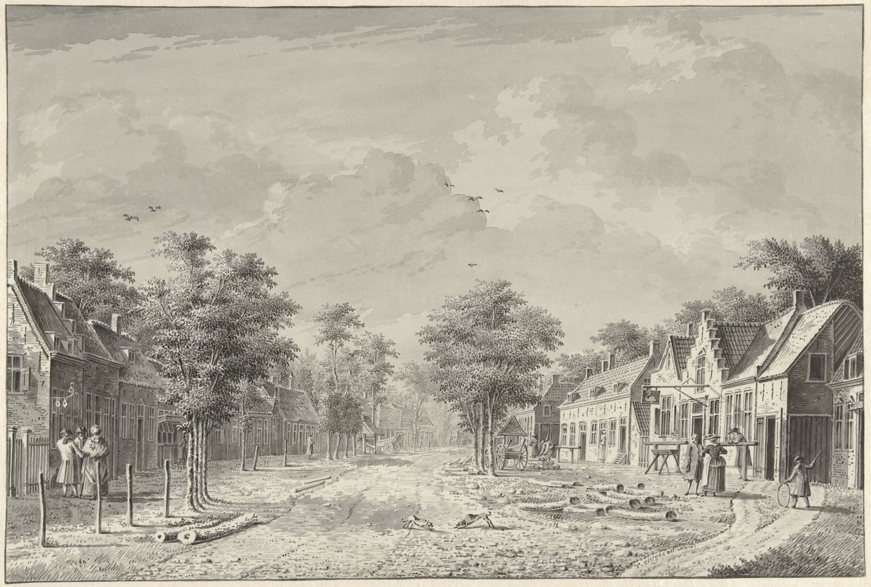Veduta del villaggio De Bilt da Dirk Verrijk