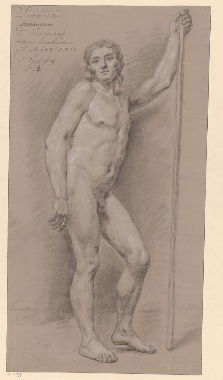 Nudo maschile in piedi, visto di fronte da Dirk Versteegh