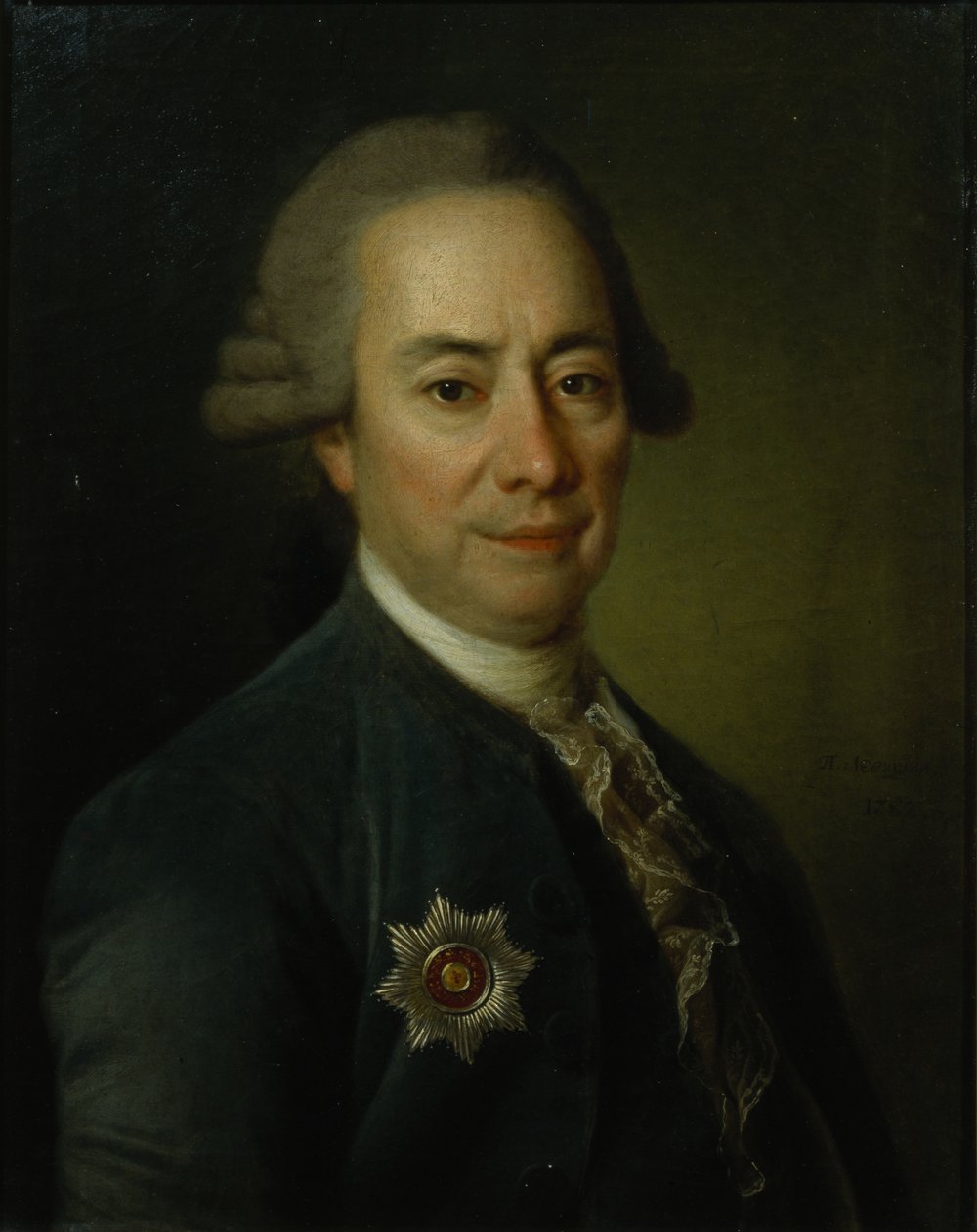 Ritratto di Pyotr Vasilyevich Bakunin 1725-1786 da Dmitri Grigorievich Levitsky