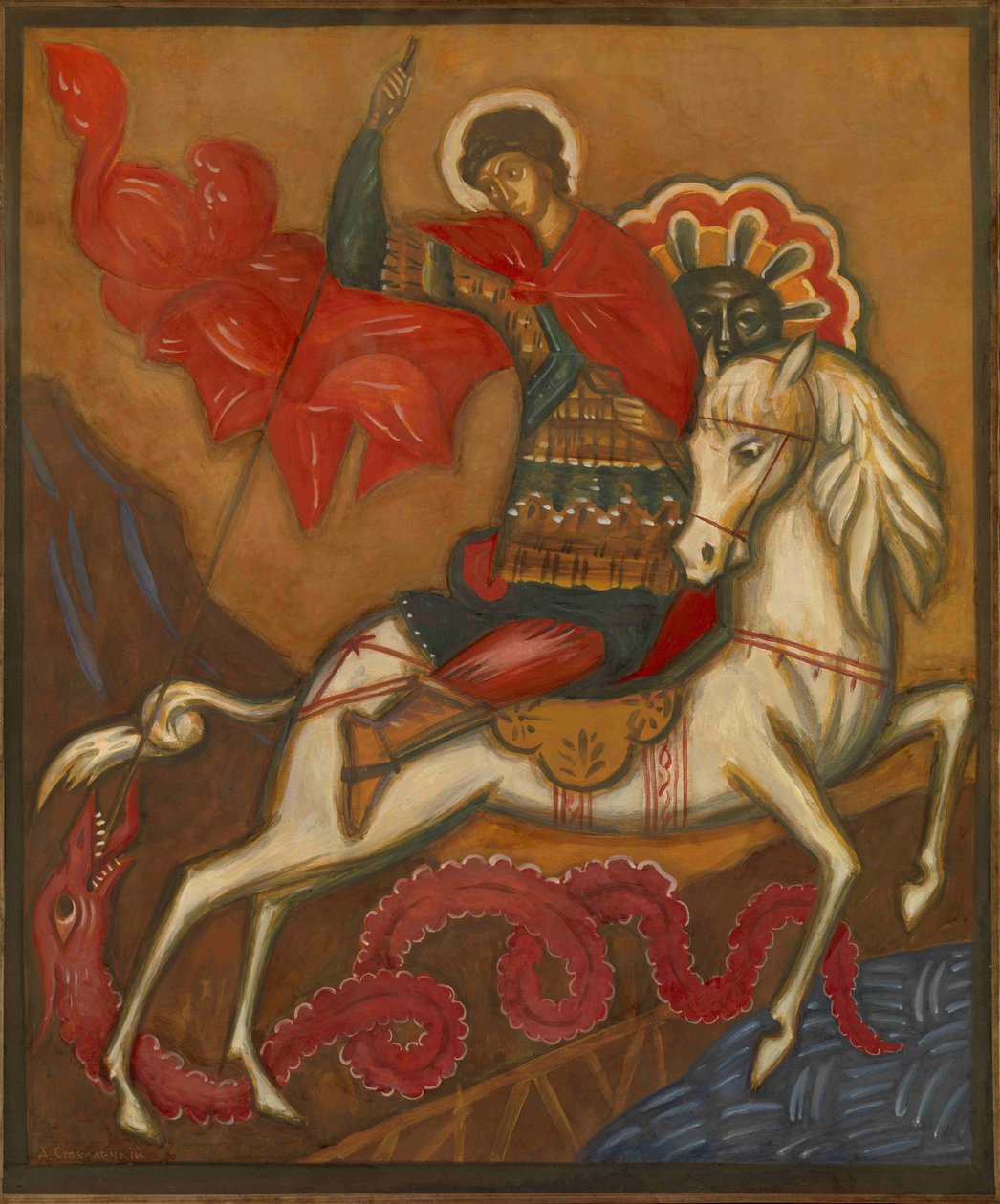 San Giorgio e il drago da Dmitri Semyonovich Stelletsky