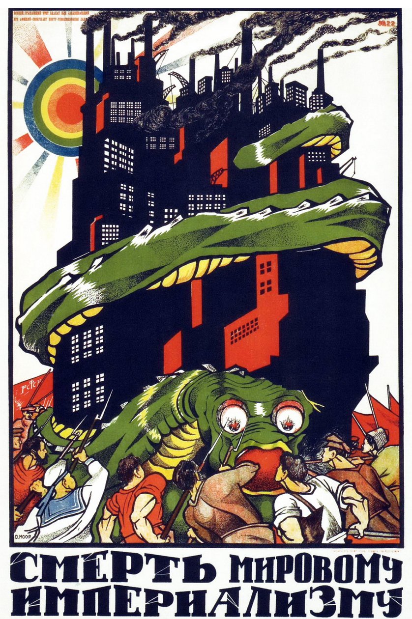 Poster di propaganda comunista da Dmitry  Moor