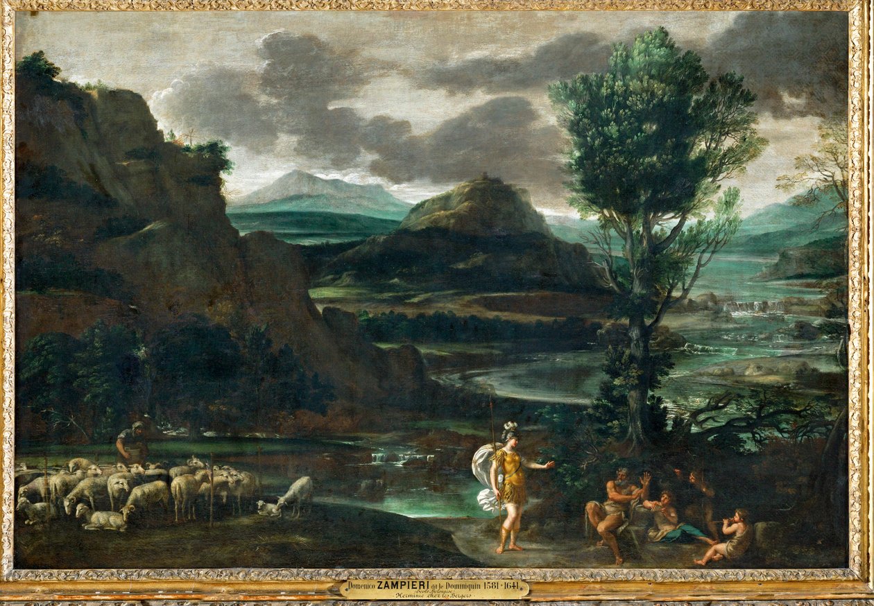 Herminia tra i pastori ... da Domenichino (1581 1641)