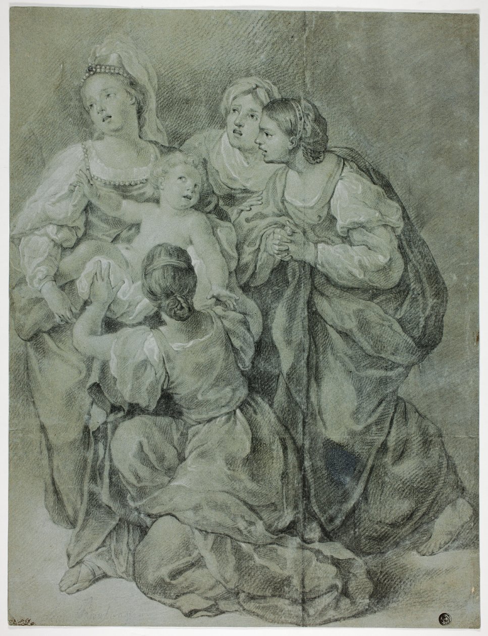 Gruppo di quattro donne e bambino da Domenichino
