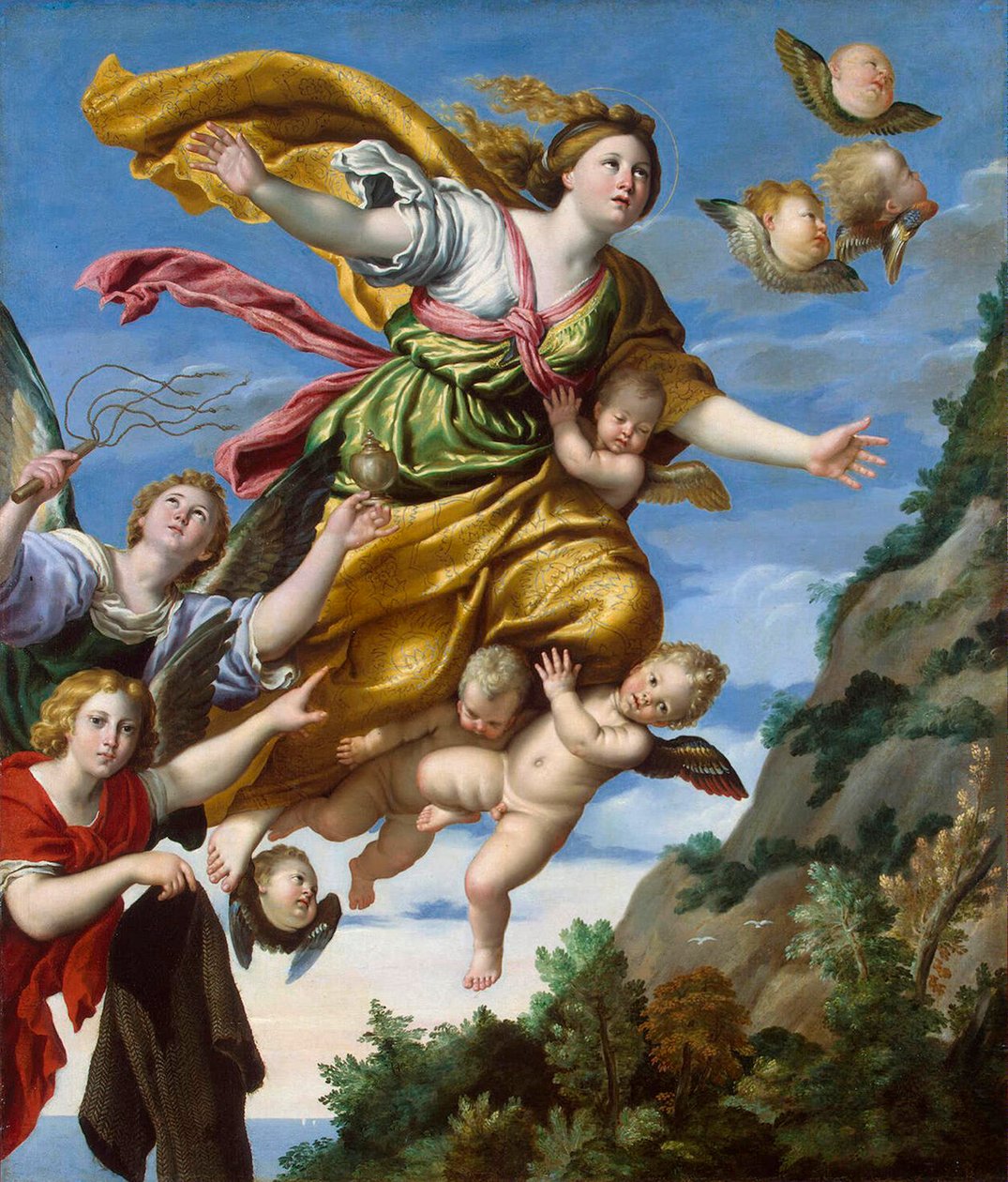 Maria Maddalena assunta in cielo, c. 1620 da Domenichino