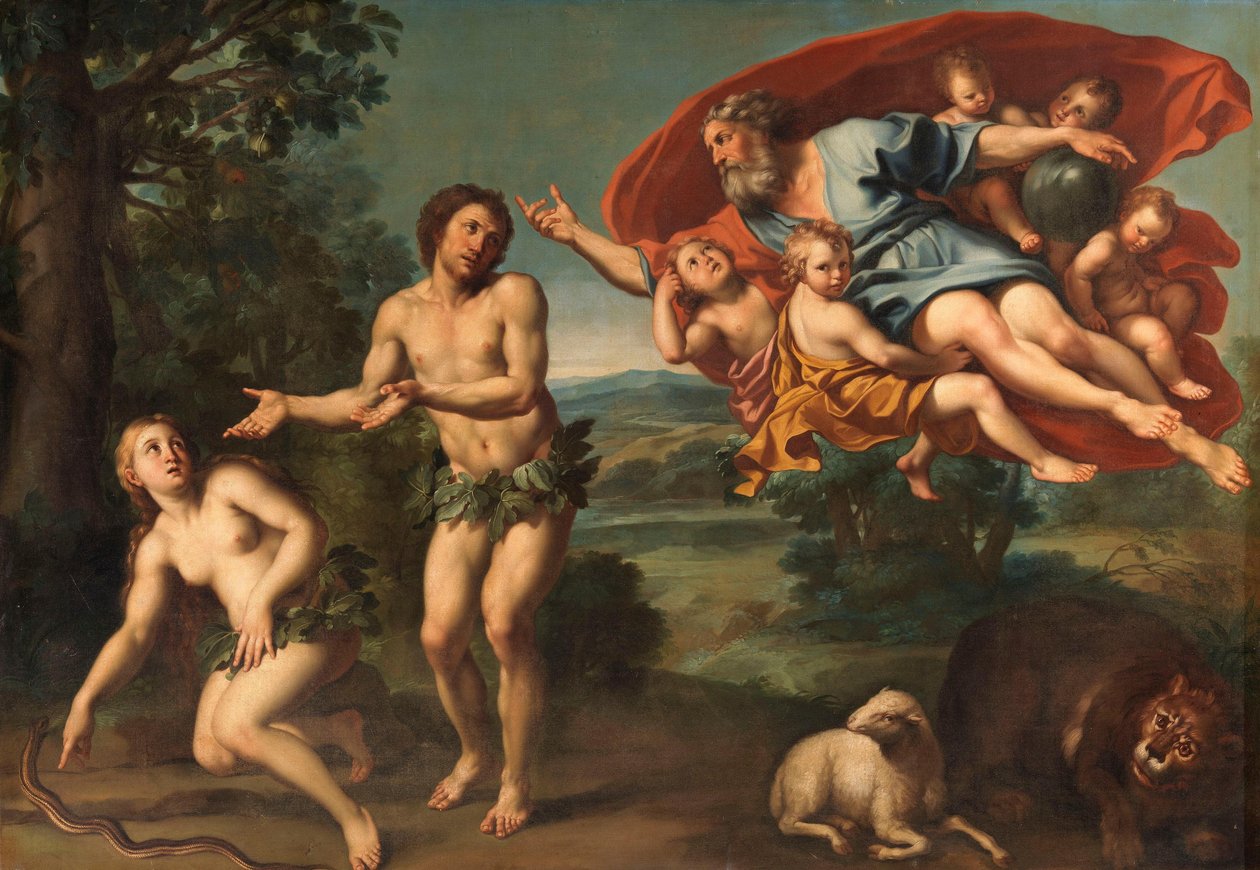 La cacciata di Adamo ed Eva da Domenichino