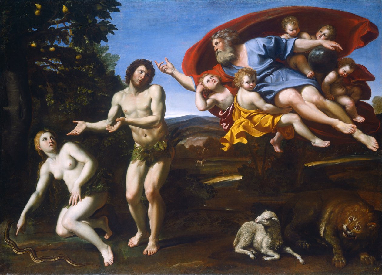 Il rimprovero di Adamo ed Eva da Domenichino