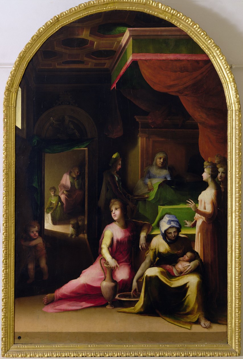 La nascita della Vergine, c.1540-43 da Domenico di Pace Beccafumi  