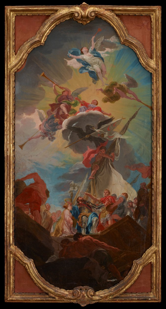 La glorificazione di Andrea Doria, c.1750-68 da Domenico Corvi