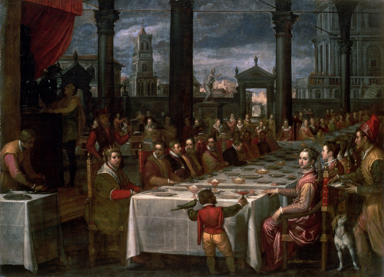 Banchetto nuziale del Granduca Ferdinando I di Toscana (1549-1600), 1590 da Domenico Cresti