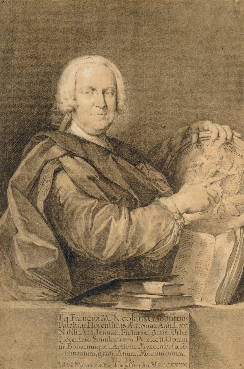 Ritratto del Cavaliere Francesco Maria Niccolò Gabburri da Giovanni Domenico Ferretti