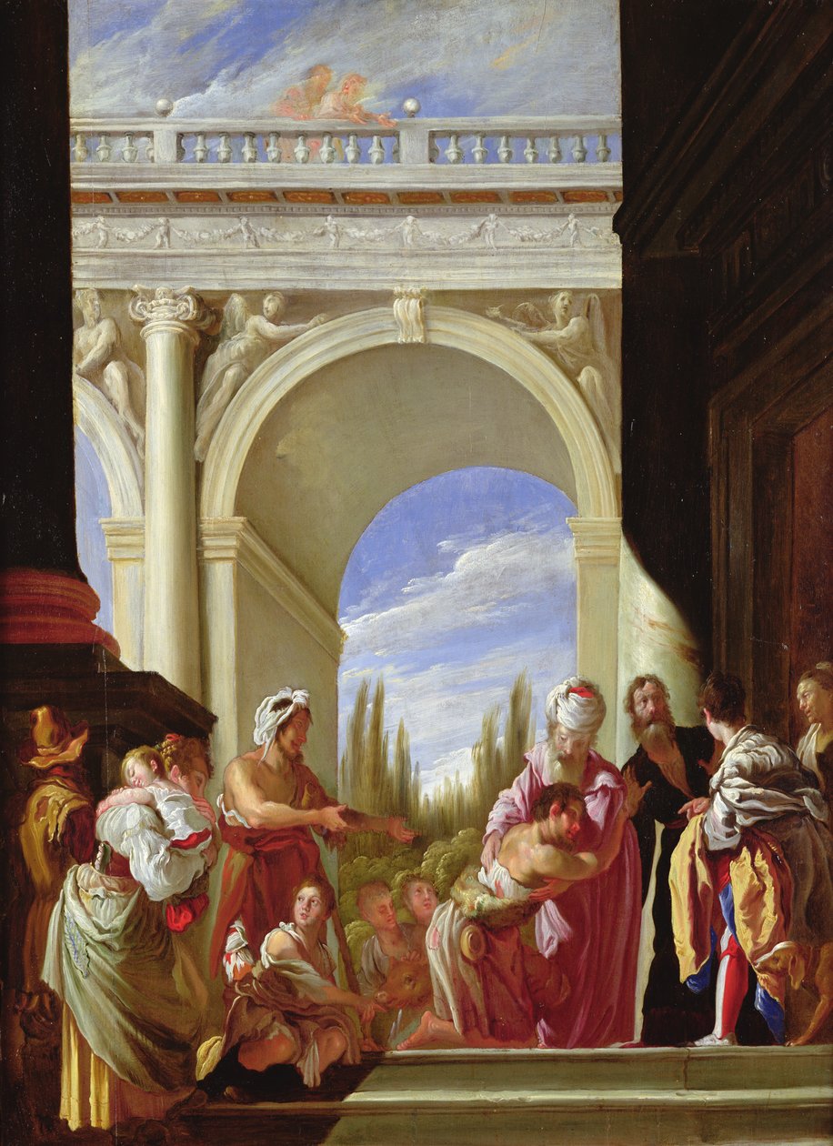 La parabola del figliol prodigo da Domenico Fetti or Feti