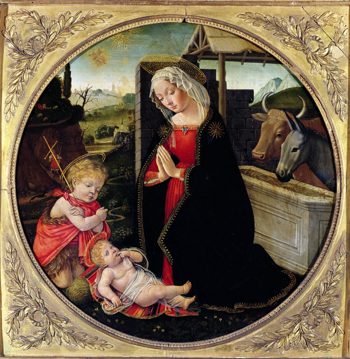Madonna col Bambino e San Giovanni Battista da Domenico Ghirlandaio