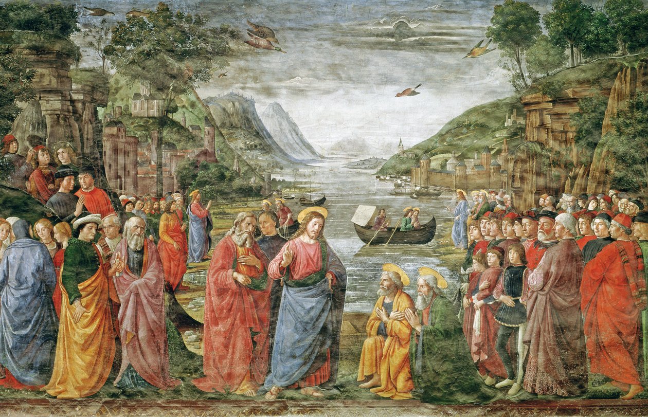 La chiamata dei SS. Pietro e Andrea, 1481 da Domenico Ghirlandaio