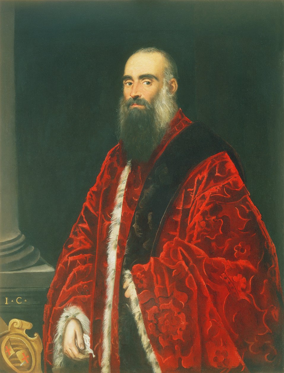 Ritratto di un Procuratore Contarini, probabilmente Giovanni Paolo Contarini (m.1604) da Domenico Robusti Tintoretto