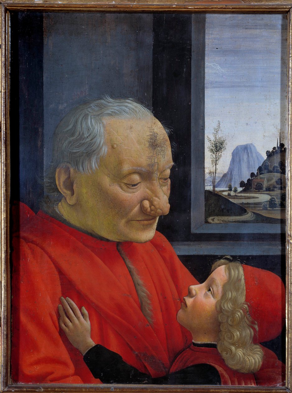 Ritratto di un vecchio e un giovane ragazzo da Domenico Ghirlandaio