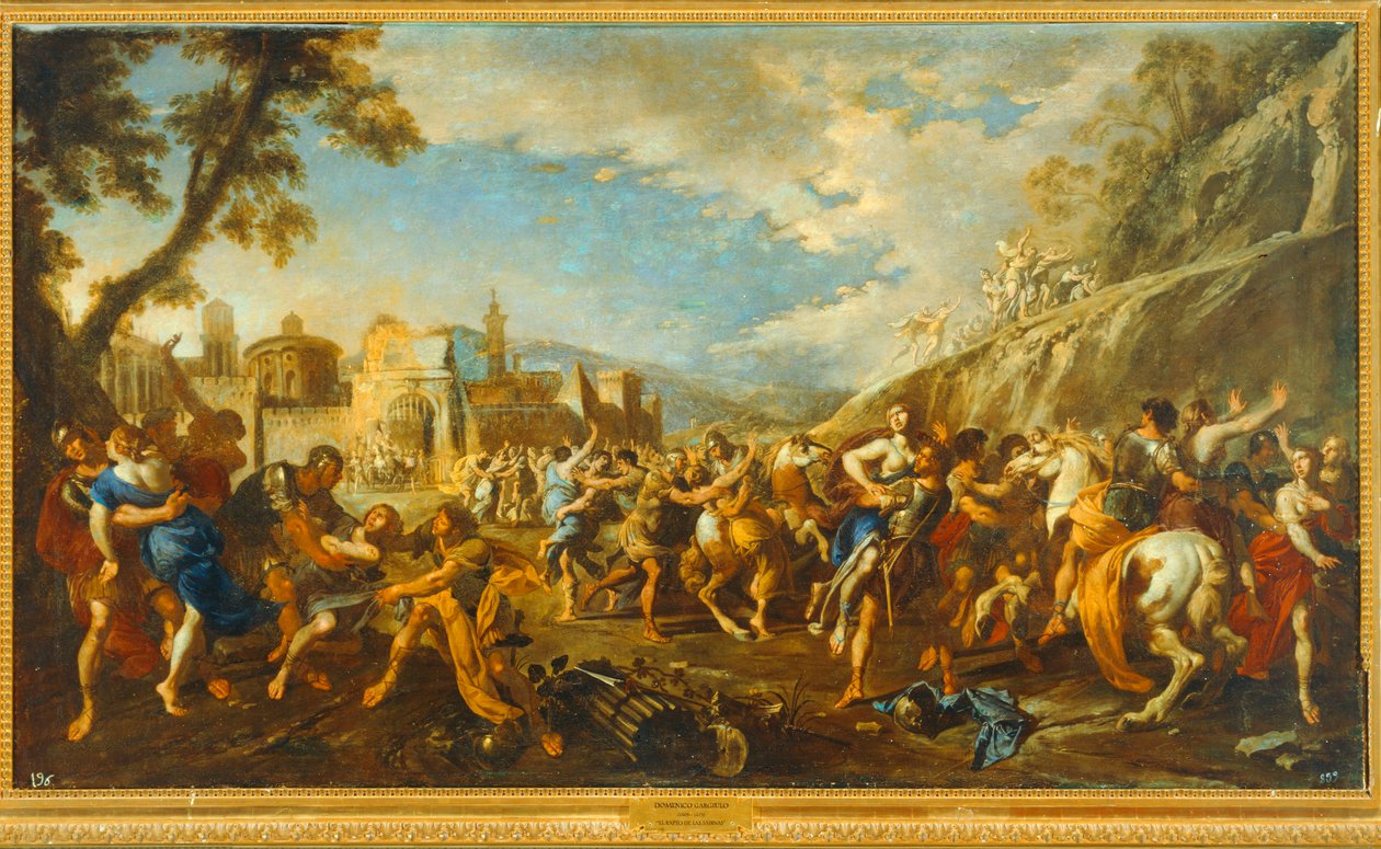 Lo stupro delle donne sabiniane. 10035138 ... da Domenico (1612-75) Gargiulo