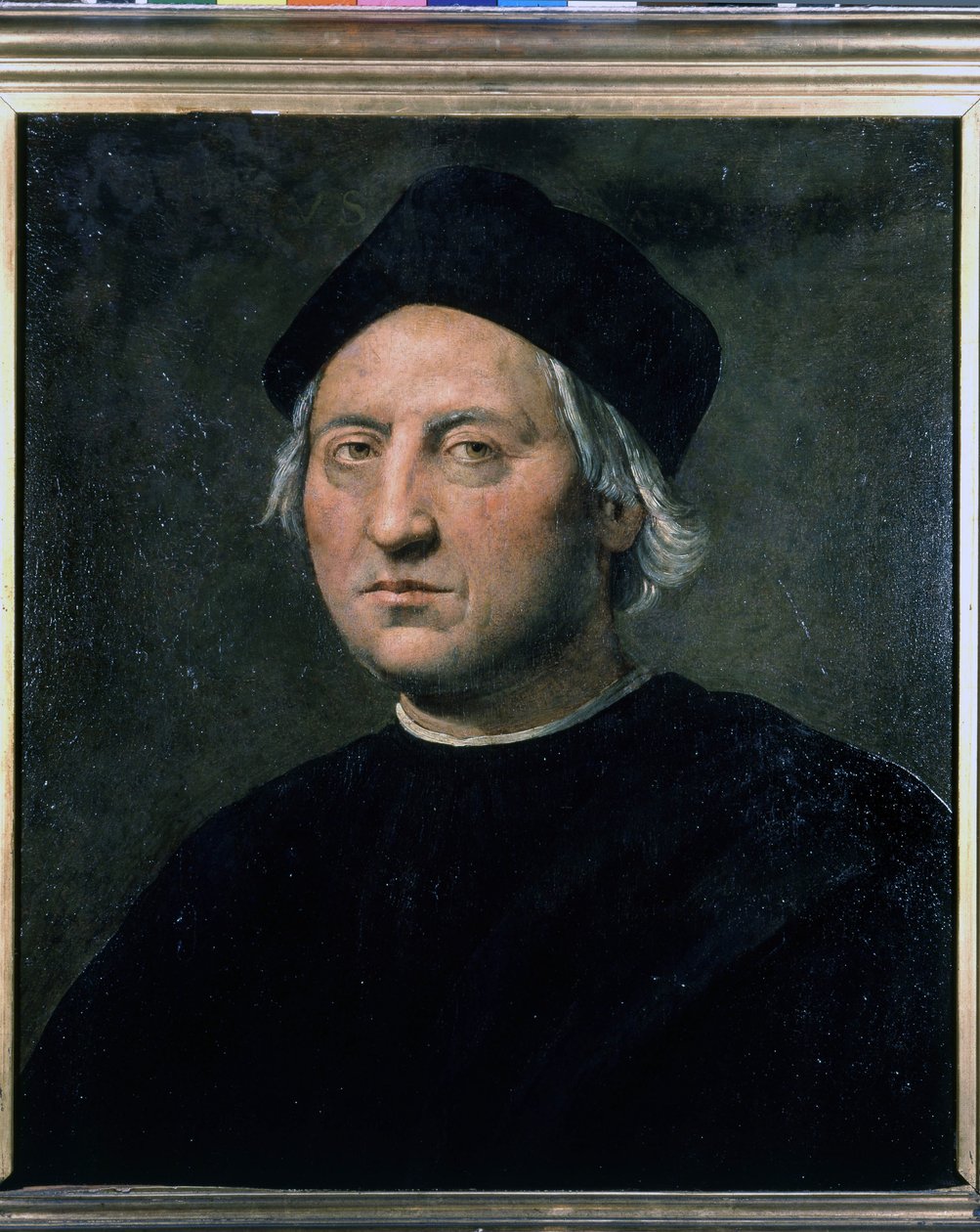 Ritratto di Cristoforo Colombo - attribuito a Ghirlandaio, Museo Navale di Genova - Pegli da Domenico (attr.to) Ghirlandaio
