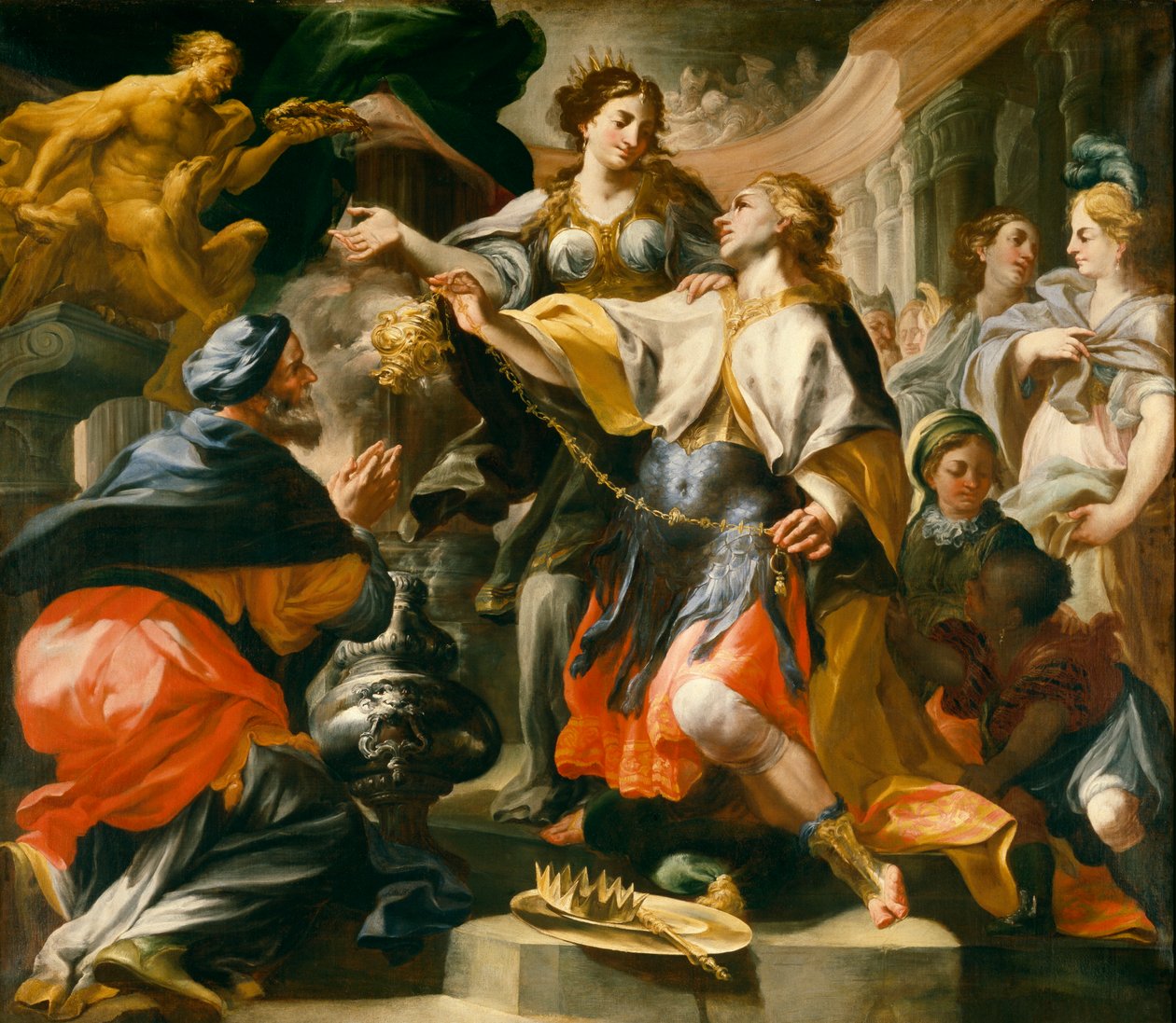 Salomone che adora gli dei pagani da Domenico Antonio Vaccaro