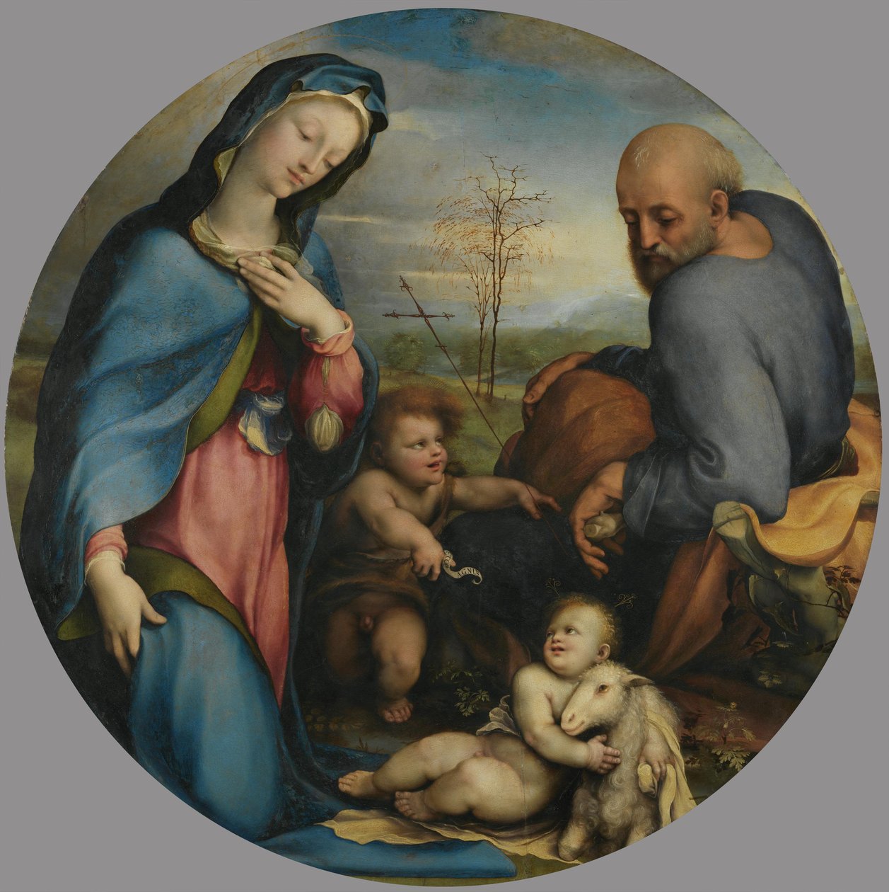 La Sacra Famiglia con il giovane Giovanni da Domenico Beccafumi