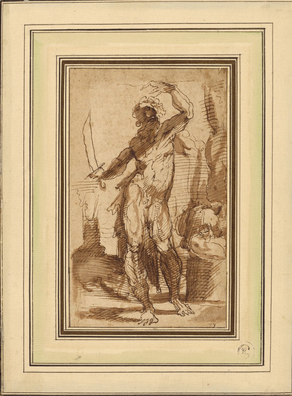 Studio per la figura di Abramo da Domenico Beccafumi
