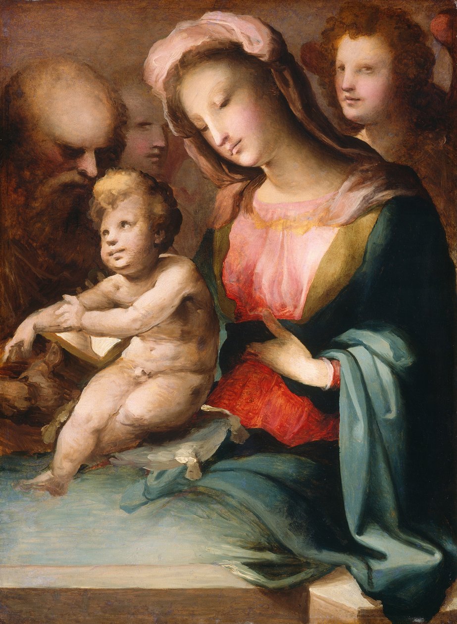 La Sacra Famiglia con angeli, c. 1545-1550 da Domenico Beccafumi