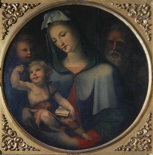 La Sacra Famiglia con il giovane San Giovanni Battista da Domenico Beccafumi