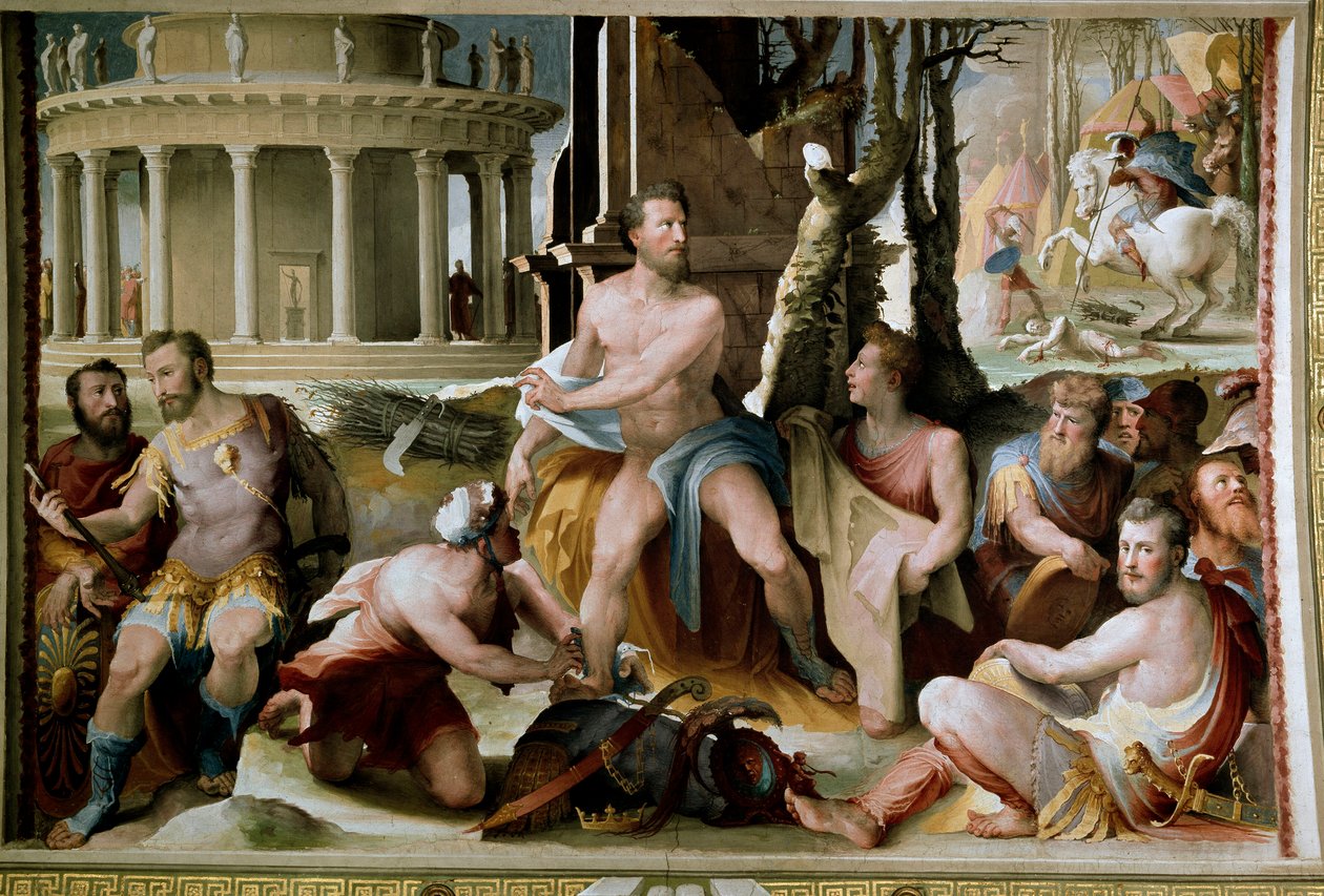 Il sacrificio di Codro, re di Atene. Nella guerra contro i Dori, l