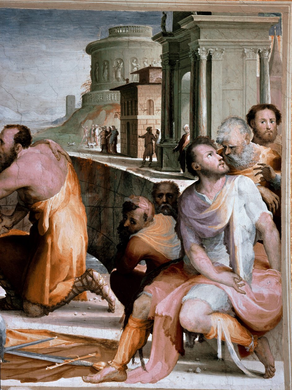 La conciliazione del console romano Marco Fulvio Flacco e Marco Emilio Lepido (dettaglio) da Domenico Beccafumi