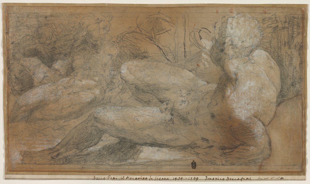 Tre Nudi Maschili, c. 1540-1547 da Domenico Beccafumi