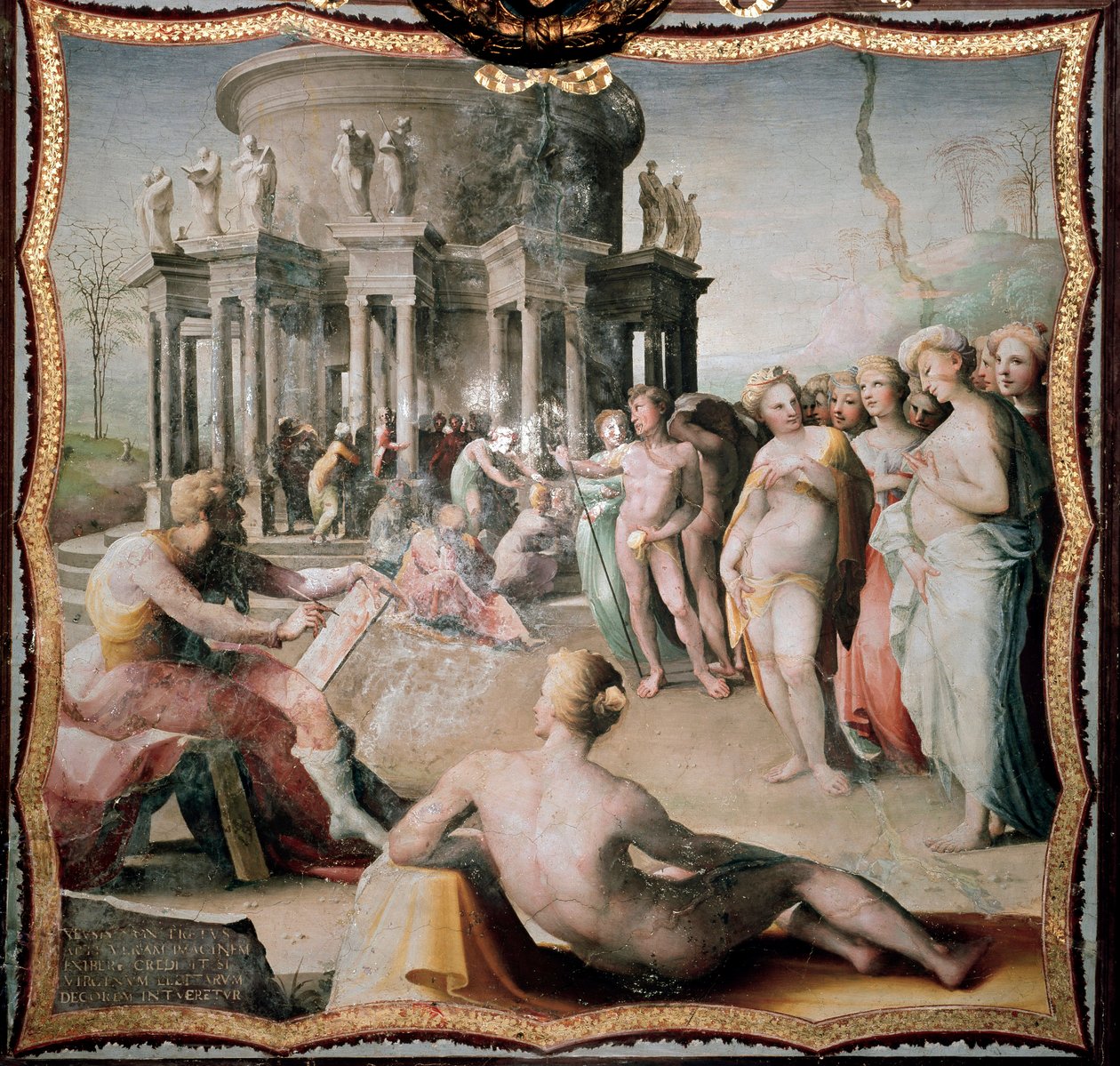 Zeusi dipinge il ritratto di Elena per il tempio di Hera a Crotone da Domenico Beccafumi